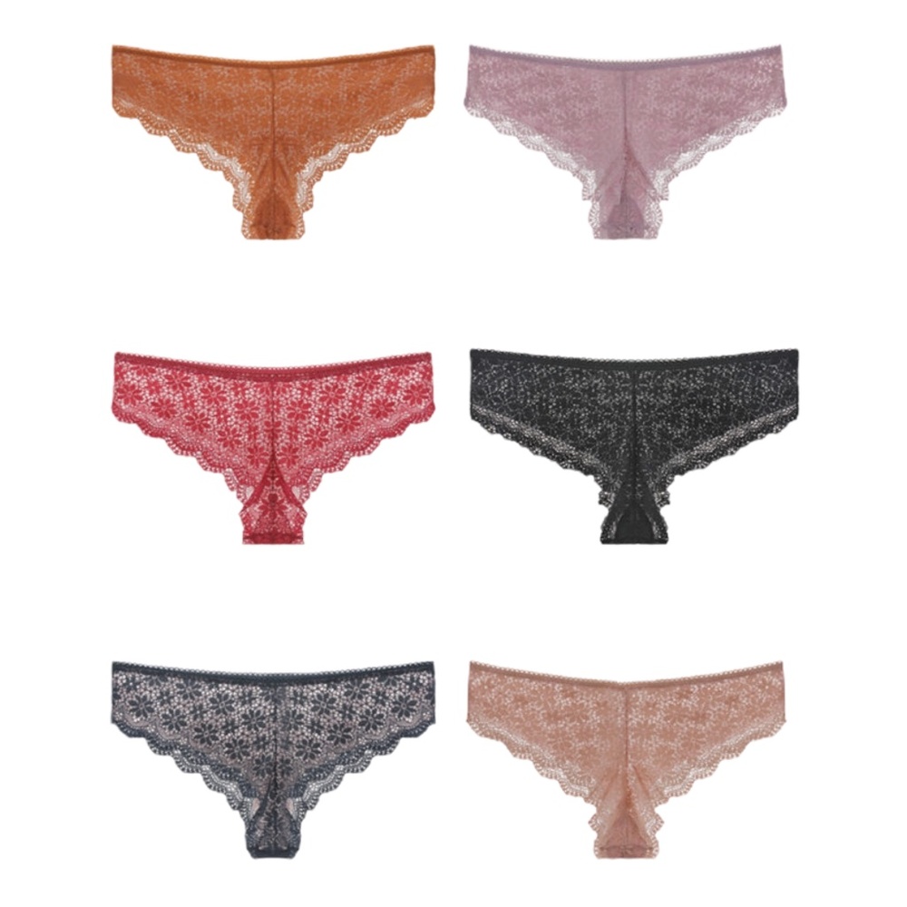 Floral Lace Cheeky Bikini Panty